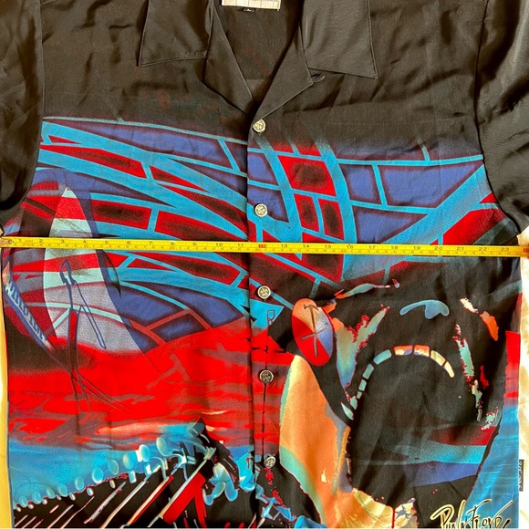 Vintage Pink Floyd “The Wall” Scream Face Button Up Shirt Size L - Picture 10 of 16